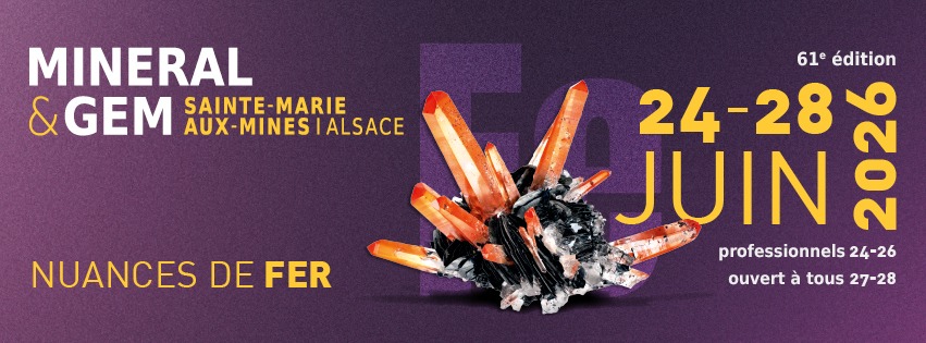 Affiche officielle Mineral et Gem Sainte-Marie-aux-Mines 2026